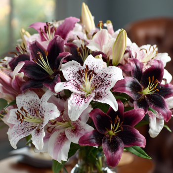 Nights in White Satin Mix Lily Bulbs Mix- 6 Bulbs -A glorious riot of color for your garden