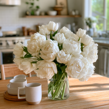 10 Mount Tacoma Peony Style Tulip Bulbs