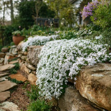 Snowflake Phlox Subulata 3.5″ pots- Deer Resistant!! Attracts butterflies, hummingbirds!!!