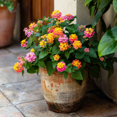 3 Miss Huff Lantana Camara Flowers Cold Hardy-3.5 inch Pots
