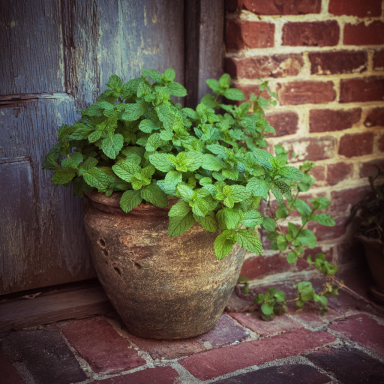 Mojito Mint Plant Herb – Hardy Perennial – 4″ Pot– Heat and cold sensitive