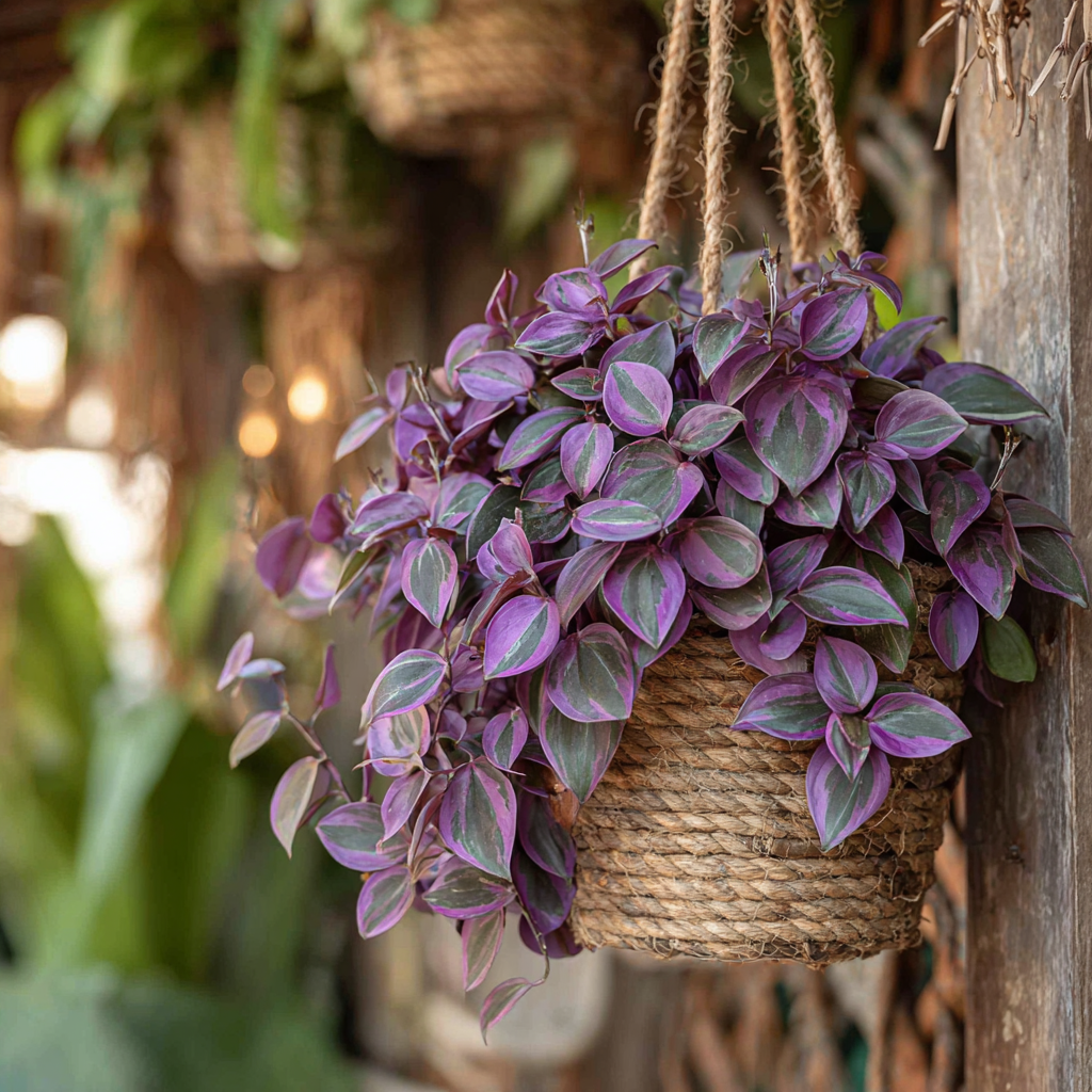 daylilynursery: Purple Wandering Jew Plants in 4 Inch Pots