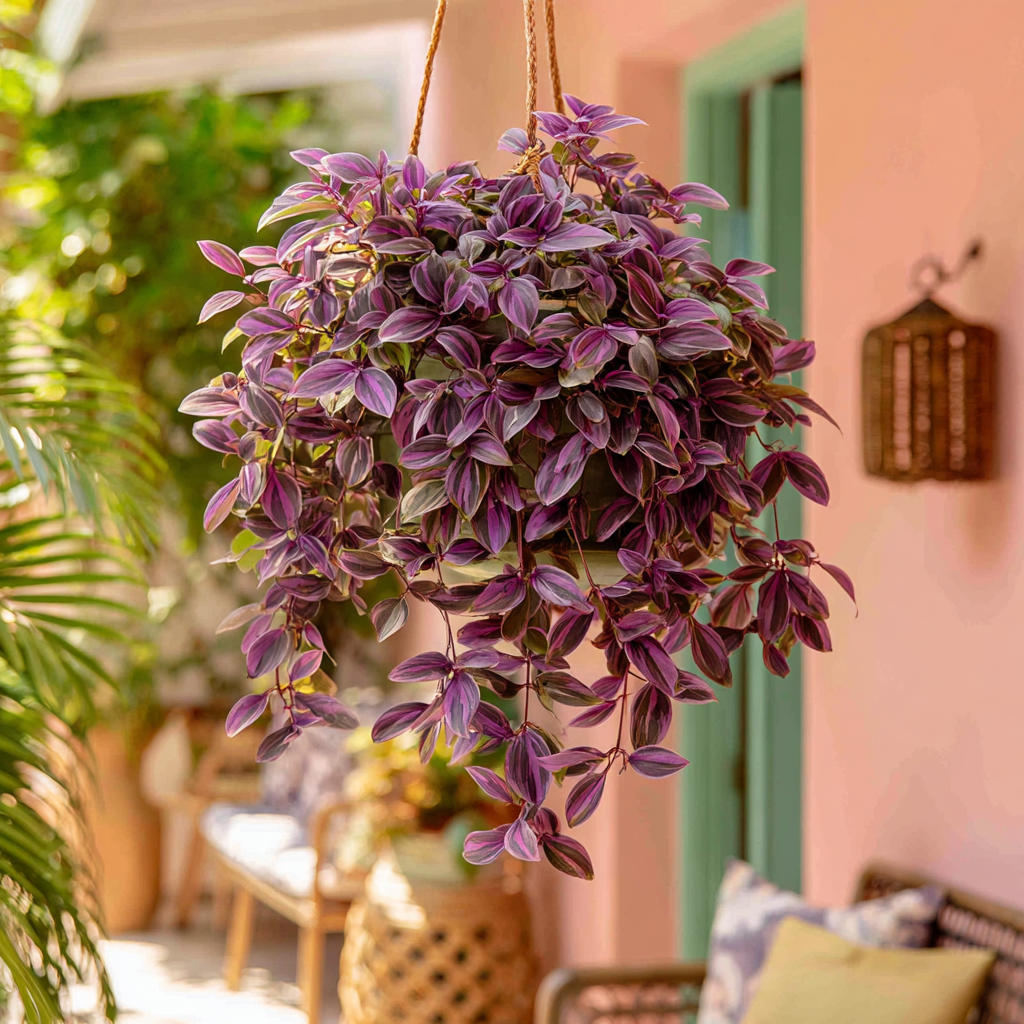 daylilynursery: Purple Wandering Jew Plants in 4 Inch Pots