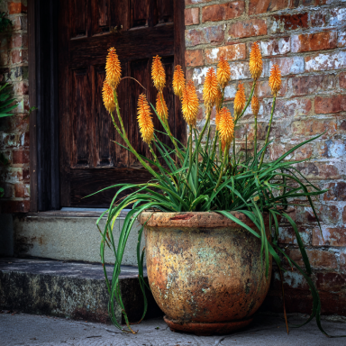 Red Hot Poker/ torch lily/ poker plant/ kniphofia plant in a 2.5" pot
