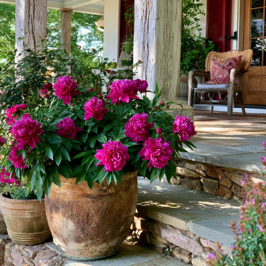 Karl Rosenfield Potted Peony, 2-3 Eye, Trade Gallon Container, (0.667 gallons of dirt)