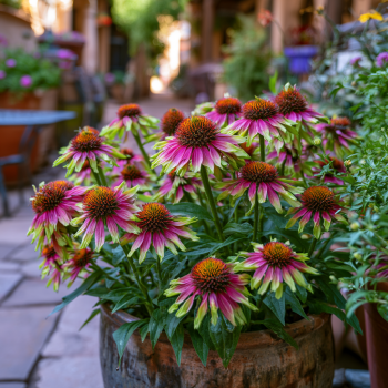 Echinacea Sweet Sandia New Unique Coneflower in 3" Pots-- Live Potted Plants!
