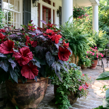 Midnight Marvel Rose mallow Hardy Hibiscus in 3.5 inch containers, you choose amount!