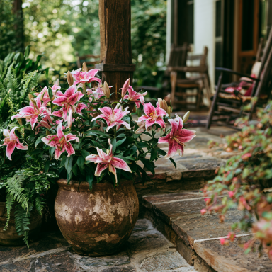Stargazer Lily Bulbs 5 Pack