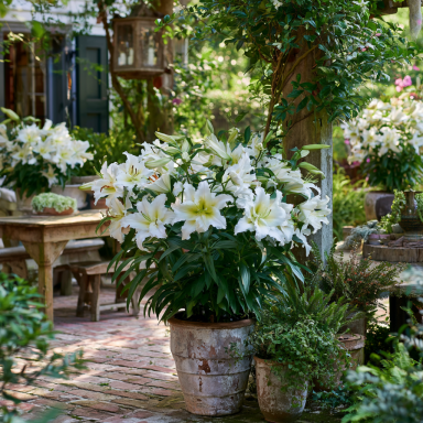 5 Bafferari Oriental Lily Bulbs