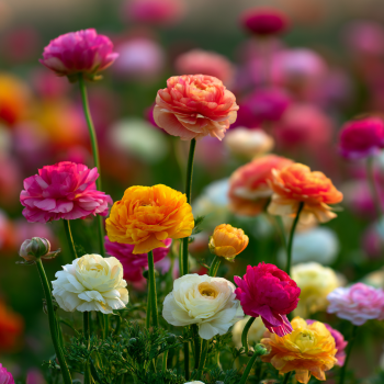 15 Persian Buttercup bulbs--Ranunculus Tecolote Mixture