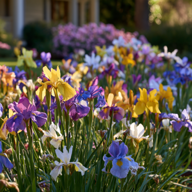 40 Dutch Iris Bulbs, Mixed—Perfect for Fall Planting!