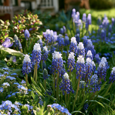 20 Muscari Touch of Snow Bulbs - Grape Hyacinth