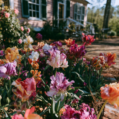 10 Parrot Mix Tulip Bulbs - Tulipa Parrot