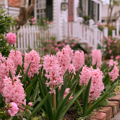6 Pink Hyacinth (Hyacinthus orientalis) Bulbs