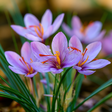 15 Saffron Crocus Bulbs–Fall Blooming, grow your own Saffron Spice!
