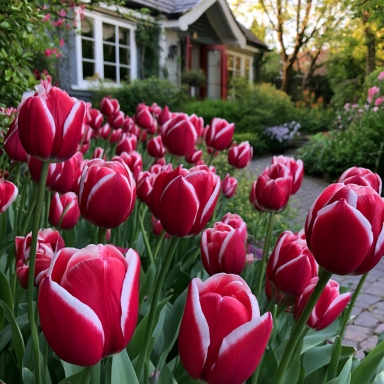 20 Triumph Tulip 'Kamaliya' Bulbs