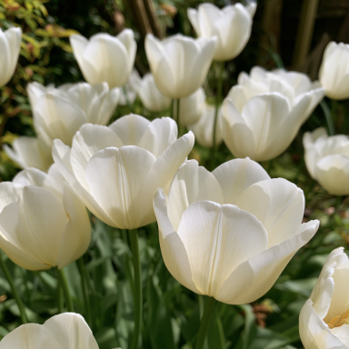 25 Tulipa 'Purissima' (commonly known as White Emperor)