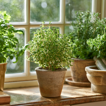 3 Lemon Thyme in 4" Pots- Wonderful for Culinary Uses, Teas, Mosquito Repellant