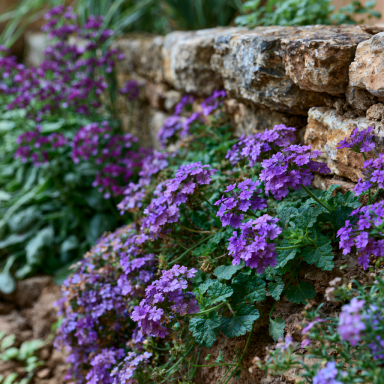 Purple Homestead Verbena – Spreading Color with Lasting Bloom in a 4 inch pot