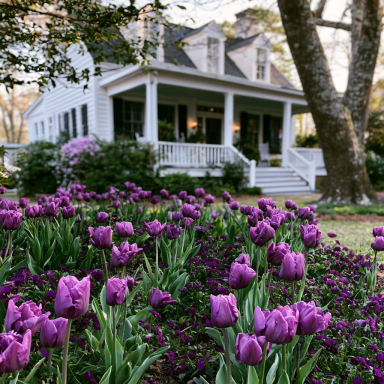 Bulk Purple Prince Tulip Bulbs - Tulipa Triumph (Aprox. 40 lbs./ 450 Bulbs)