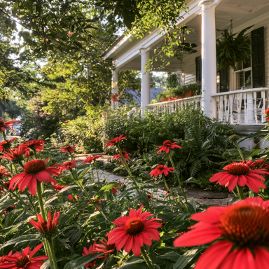 Sombrero® Salsa Red Coneflower (Echinacea × hybrida 'Balsomsed') in 4 Inch Pots