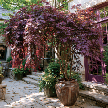 Tamukeyama Japanese Maple Tree in a One Quart Pot
