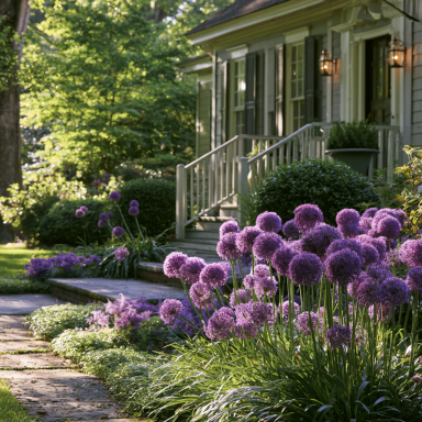 2 Giant Allium Globemaster Bulbs