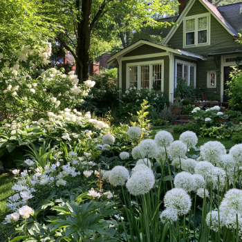 5 Allium Mount Everest Bulbs--4-6 Inch Flower Diameter!