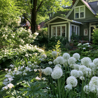 5 Allium Mount Everest Bulbs--4-6 Inch Flower Diameter!