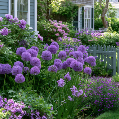 20 Purple Sensation Allium Bulbs–4-6 Inch Flower Diameter!